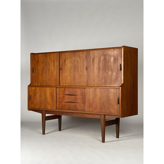 Tall Danish Teak Sideboard, 1960s For Sale - Image 17 of 17