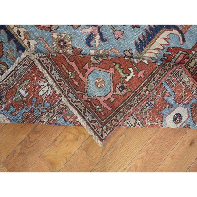 Late 19th Century 1890s Red Antique Oriental Rug For Sale - Image 5 of 9