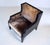 French Christian Liaigre for Holly Hunt Brown Leather & Velvet Chair For Sale - Image 12 of 16