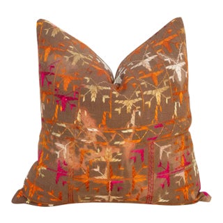 Nitya Antique Indian Folk Pillow For Sale