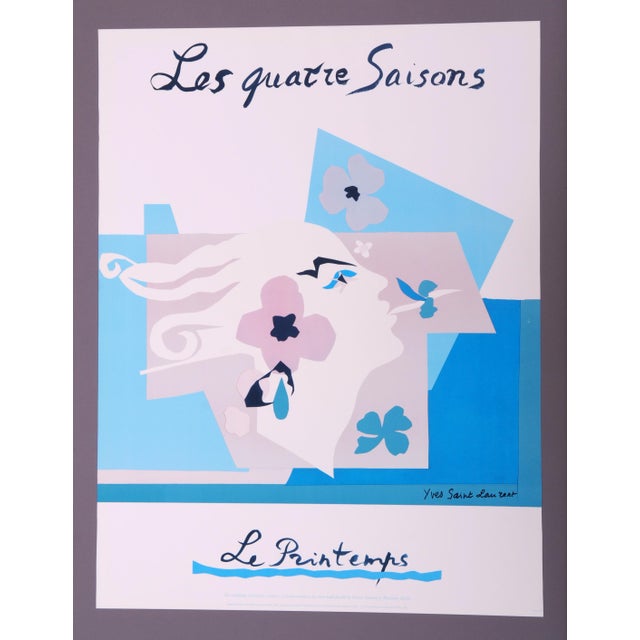 1980s The Four Seasons Posters from Yves Saint Laurent 1983, Set of 4 For Sale - Image 5 of 14