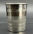 This exceptional shot glass, crafted from 800 silver, captivates with its unusual design, reminiscent of a classic...