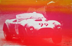 David Lawrence Shelby Cobra #99 Original Silkscreen Painting, 2012