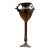 Vintage Cast Metal Pedestal Jardinière With Sculptural Stag Handles For Sale