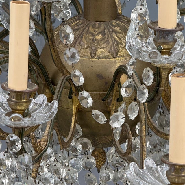Louis XVI Style, Bronze, Crystal, Thirty-Light Chandelier, France, 19th/20th C. For Sale - Image 11 of 16