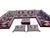 Modular Floor Sofa With Ottoman, Turkish Kilim U-Shaped Set Majlis Floor Sofa Seating For Sale - Image 17 of 18