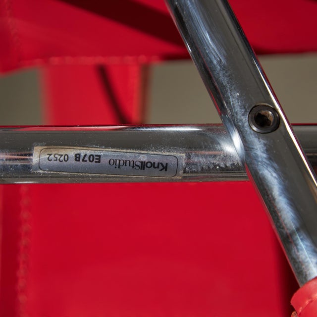 Red Leather Wassily Chair by Marcel Breuer for Knoll, 1920s For Sale - Image 6 of 15