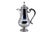 Coffee Pot in Plain Silver, Grooved on the Edge and Hinged Lid with Knob For Sale - Image 11 of 11
