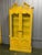 Vintage French Provincial Style Tall Glass Display Curio Cabinet For Sale In Chicago - Image 6 of 7
