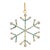 Kenneth Ludwig Chicago Jeweled Metal Snowflake Ornament (Set of 12) For Sale - Image 4 of 6