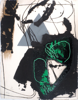 Lionel, Green Trace, Etching