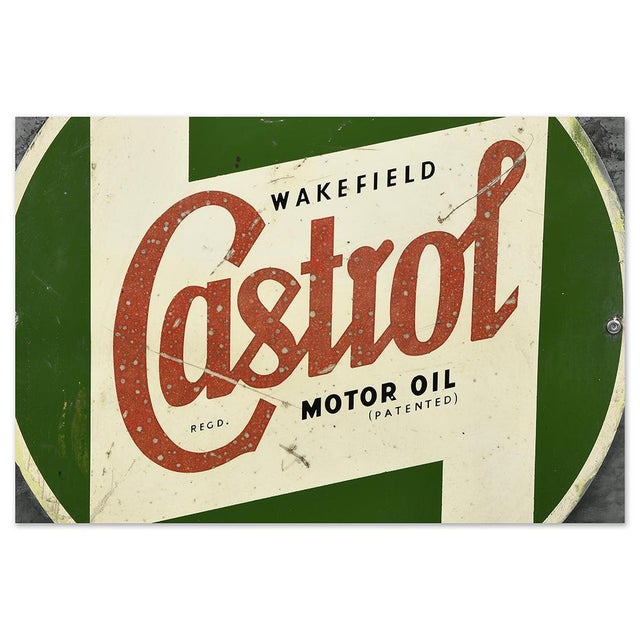 Antique Castrol Metal Cabinet For Sale - Image 6 of 11