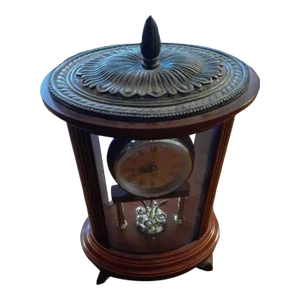 Vintage Bombay Cherry Wood Anniversary Mantle Clock