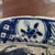 Blue Antique Chinese Blue & White Porcelain Bowl With Rare Coral Glaze Exterior – Qing Dynasty Scholar Motif – Late 19th Century For Sale - Image 8 of 14