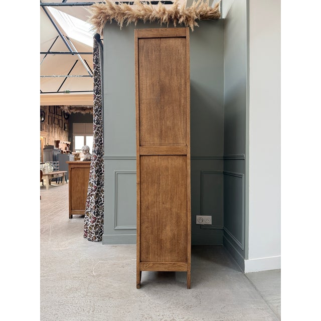 Parisian Art Deco Oak Display Cabinet, 1930s For Sale - Image 3 of 12
