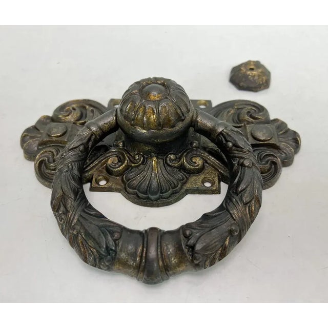 19th Century Victorian Bronze Door Knocker For Sale - Image 5 of 12