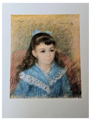 Pierre-Auguste Renoir, Portrait of a Girl, Lithograph