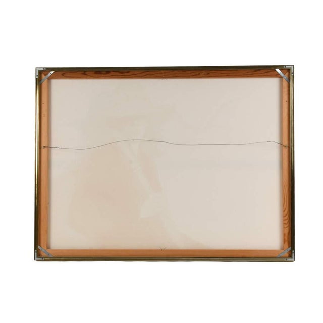 Framed Painting of Ray Young's Woman With Clarinet For Sale In Greensboro - Image 6 of 8