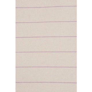 Cadiz Stripe Mauve Double Width Fabric - Sample For Sale