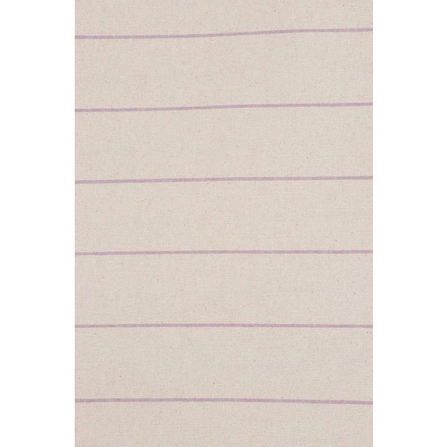 Cadiz Stripe Mauve Double Width Fabric - Sample For Sale