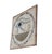 Vintage marble and quartz mosaic tile plaque featuring the Eye of Horus symbol. The piece depicts the Egyptian Eye of...