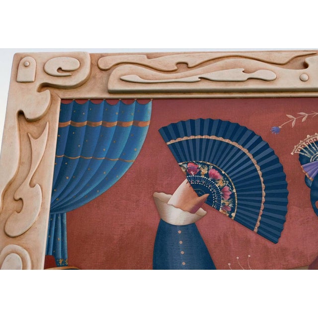 Anton Arkhipov Dona Dolores Original Russian Painting Custom Framed Art Artwork For Sale - Image 4 of 12