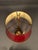 Early 20th Century French Bronze and Tall French Bouillotte Style Table Lamp With Red Hand-Painted Shade For Sale - Image 4 of 16