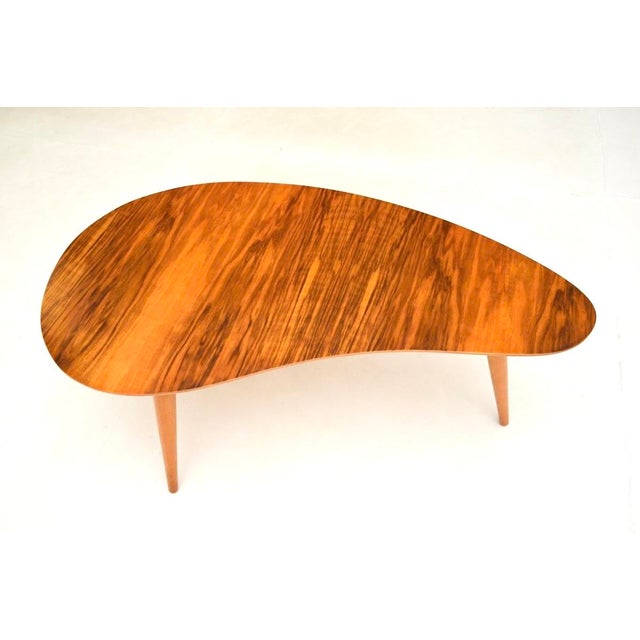 Wood Vintage Walnut Side Table, 1950s For Sale - Image 7 of 9