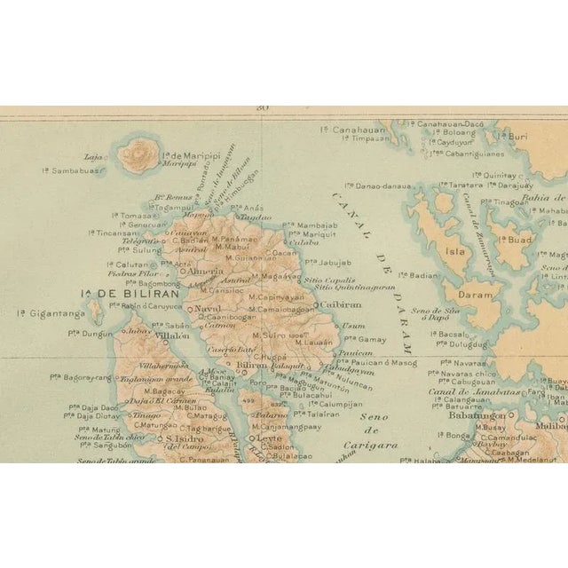 Map of the Island of Leyte, 1899 For Sale - Image 4 of 9