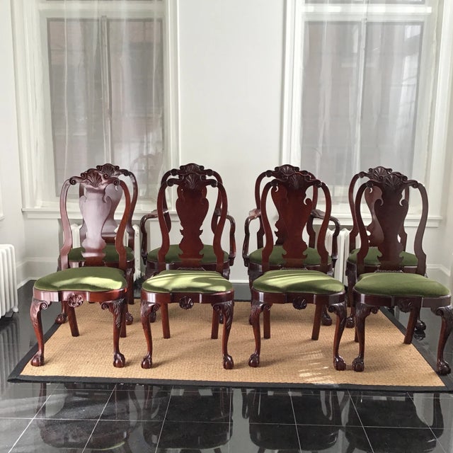 Kindel Winterthur Collection Mahogany Dining Chairs - Set of 8 For Sale - Image 11 of 11