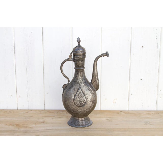 19th Century Tall Indian Ewer For Sale - Image 4 of 9