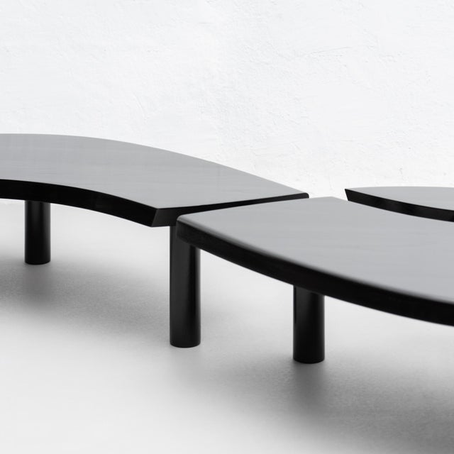 Wood Special Black Edition T22 Table by Pierre Chapo For Sale - Image 7 of 18