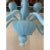 Blue Contemporary Matte Light-Blue Murano Glass Chandelier For Sale - Image 8 of 11