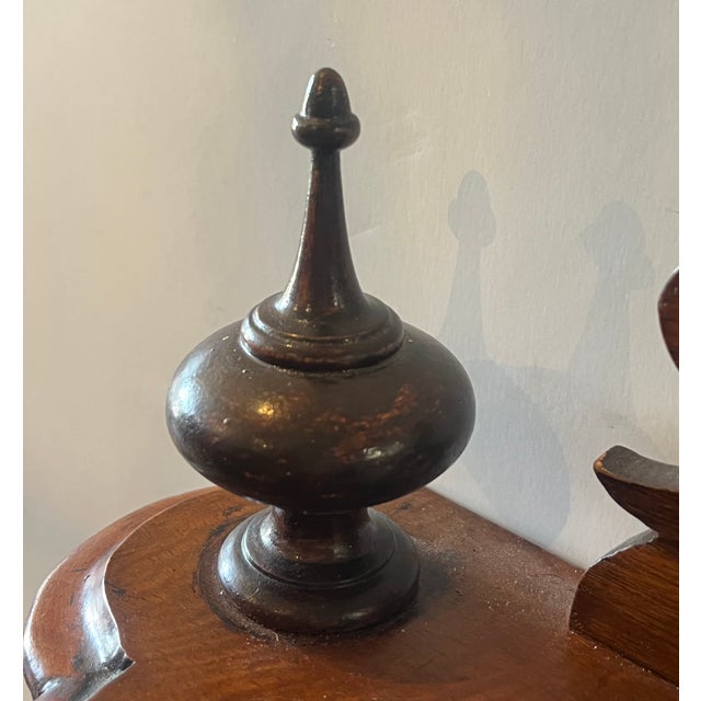 Victorian Burr Walnut Carved Canterbury, C. 1880 For Sale - Image 9 of 10