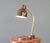 Desk Lamp By Ugo Pollice Circa 1930s - Cast iron base - Articulated brass arm on a ball and socket joint - Brown lacquer -...