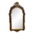 Vintage Italian Venetian Style Black & Gilt Chinoiserie Wall Mirror For Sale
