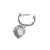Ladies 14k White Gold 1.11ctw Round Diamond Square Pave Cluster Dangle Earrings, A Pair For Sale In Houston - Image 6 of 8