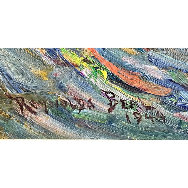 Reynolds Beal, Impressionist Oil Painting, Uss Utah Rockport Mass, American 1928 For Sale - Image 4 of 12