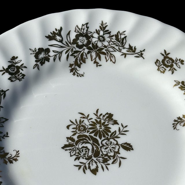 Vintage Minton Marlow Gold Pattern MCM Bone China Bread Plates - Set of 16 For Sale In San Diego - Image 6 of 8
