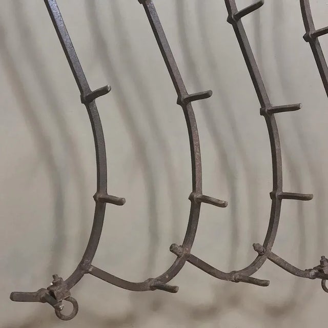 19th Century Wrought Iron Soil Aerators Pot Racks - a Pair For Sale - Image 11 of 12