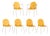 Set of Six Nanna Ditzel for Frederica Furniture "Sonar" Chairs For Sale
