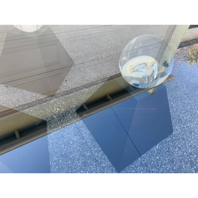 Postmodern Lucite Globes Coffee Table For Sale - Image 9 of 11