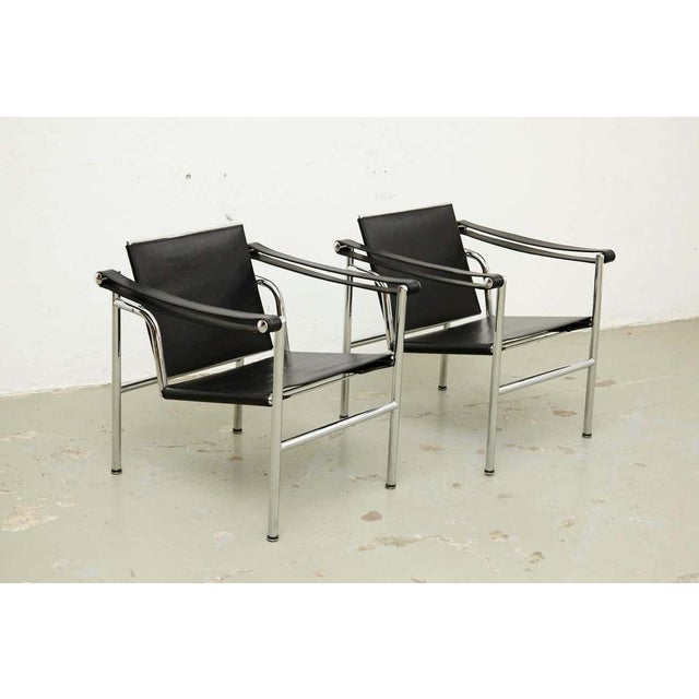 Le Corbusier LC1 Armchairs by Jeanneret and Perriand, Set of 4 For Sale - Image 4 of 18