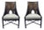 Barbara Barry for Baker / McGuire Organic Modern Dark Tobacco Canned Dining Chairs Set of 2 For Sale