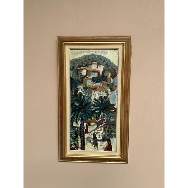 Bertil Wahlberg, Southern Village, 1950s, Oil on Panel, Framed For Sale - Image 7 of 18