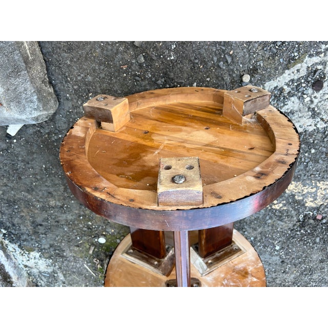 Vintage Art Decor 3 Tier Bookcase Side Table For Sale - Image 10 of 12