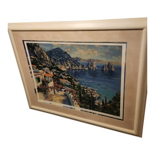 1990s Isle of Capri Serigrap Print by Howard Behrens For Sale