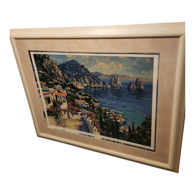 1990s Isle of Capri Serigrap Print by Howard Behrens For Sale
