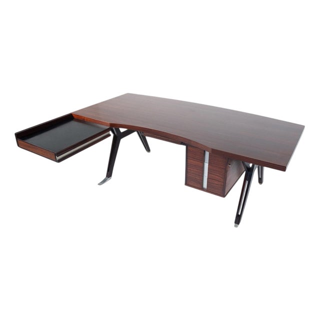Mid-Century Modern Desk attributed to Ico Parisi for Mim Roma, Italy, 1950s For Sale