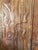 1920s Vintage Tribal Hand-Carved Barn Door | Brown Wooden Sliding Door Panel | Rustic Boho 80 For Sale - Image 5 of 8